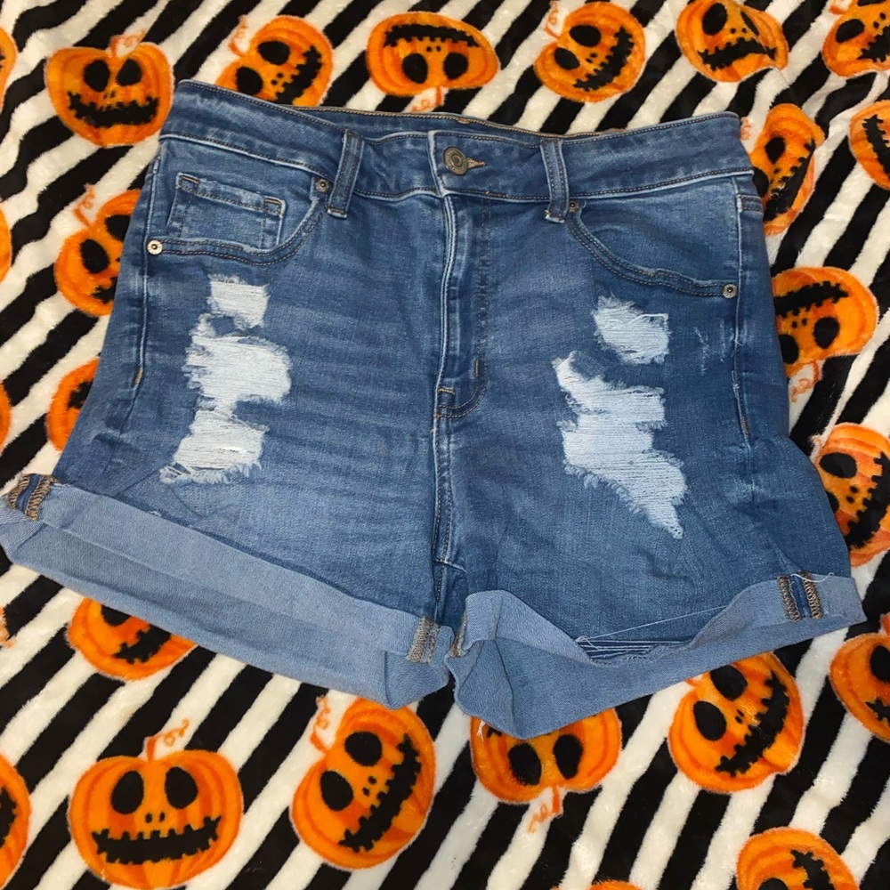 Aeropostale High Rise Midi Shorts Size 10